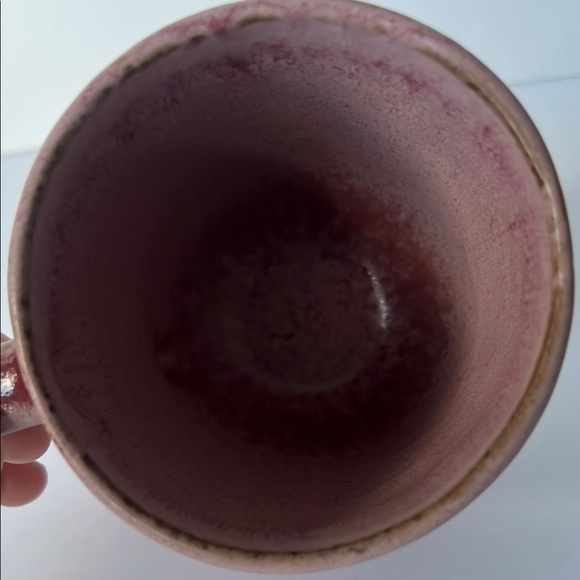 Anthropology Rustic Pink Ceramic Mug - Picture 2 of 8